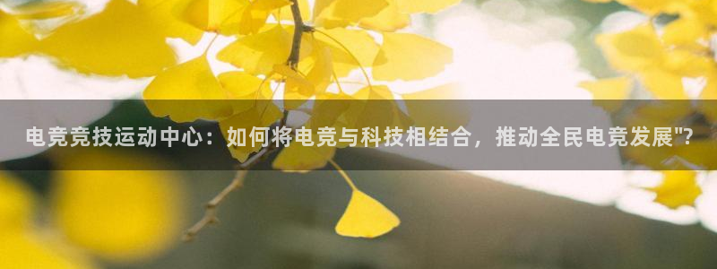 威客电竞集团：电竞竞技运动中心：如何将电竞与科技相结合，推动全民电竞发展\